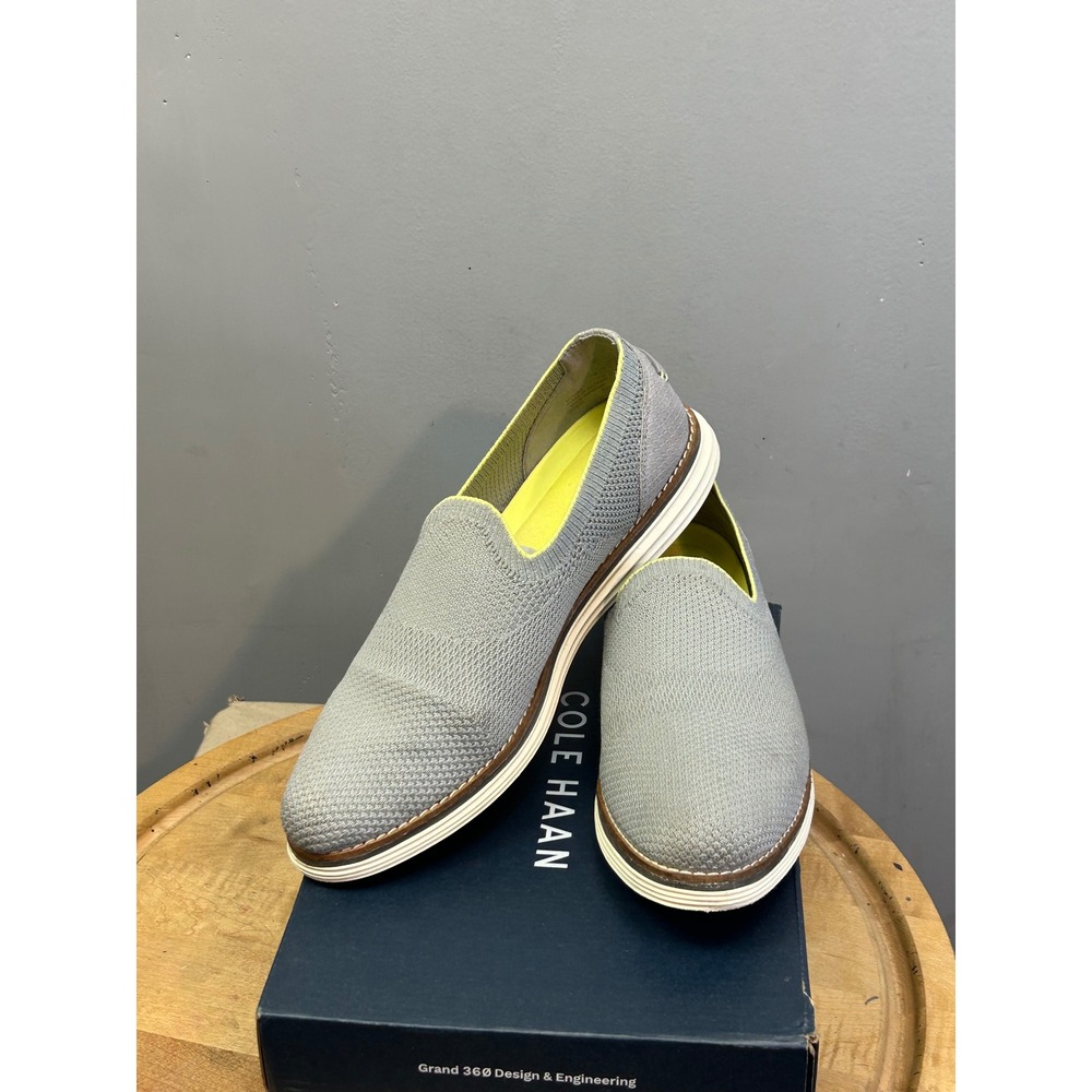 Cole Haan Loafers Womens 11 Sleet OG Cloud Meridian LFR W23883 Grey Knit Slip On